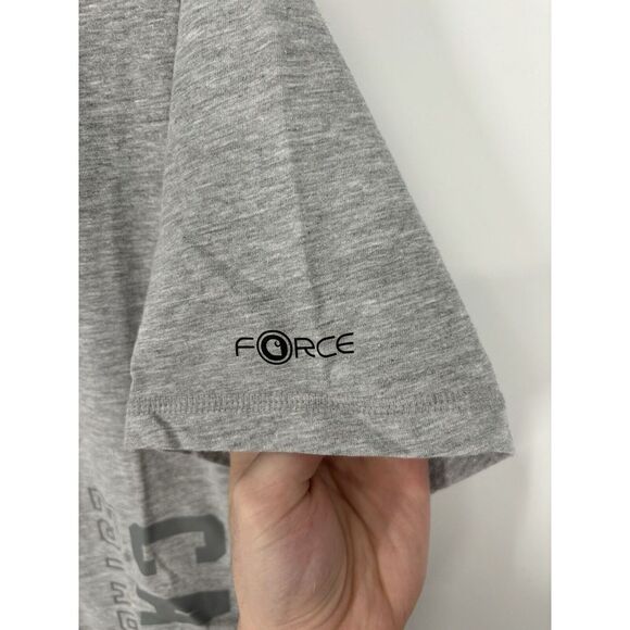 Carhartt Force Graphic Spell Out‎ Logo Short Sleeve Tee 105202 HGY Mens Medium - Picture 4 of 7